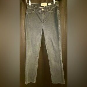Lafayette 148 "Thompson" Slim Fit Jeans In Ink Sz 0 if you know you know